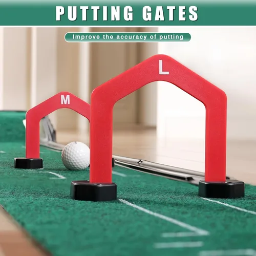 Miniatura 5 de CHAMPKEY Golf Putting Green Indoor - Advanced Guides Golf Putting Mat - Enhance Putting Accuracy and Challenge