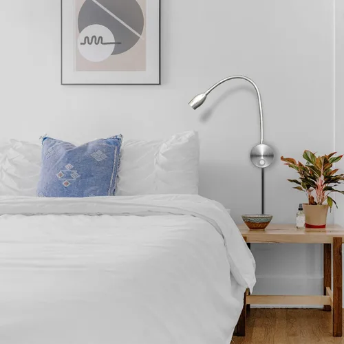 Miniatura 6 de Luz de Lectura de Mesita de Noche Adust, Lámpara de Lectura de Dormitorio, Luz de Lectura Minimalista de 3W LED con Atenuación Táctil, Temperatura