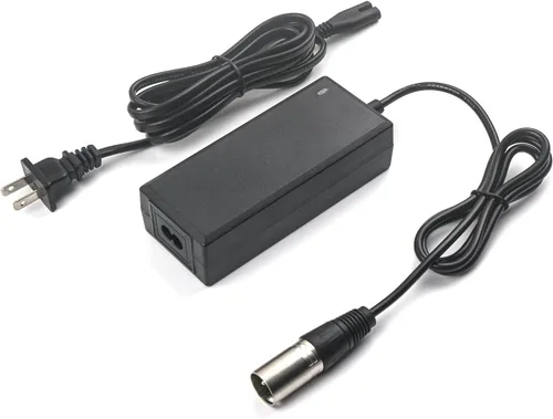 Reemplazo del cargador XLR de 3 pines de 29.4V2A para carga de batería de litio y carga de aspiradora, cargador de batería 12Ah