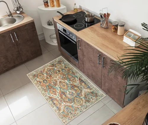 Miniatura 62 de Keen Home Design Alfombra de entrada de 2 x 3 pies, lavable a máquina con parte trasera antideslizante, ideal para entrada, cocina, baño, Multi