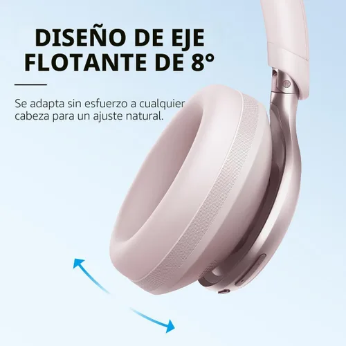 Miniatura 6 de Soundcore de Anker, Space One, Auriculares con cancelación activa de ruido, reducción de voz 2 veces más fuerte, 40 horas de reproducción con ANC