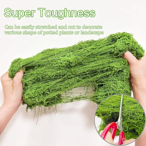 Miniatura 4 de Musgo falso para plantas en maceta, musgo verde para manualidades, musgo floral artificial para macetas, decoración de musgo verde para centros