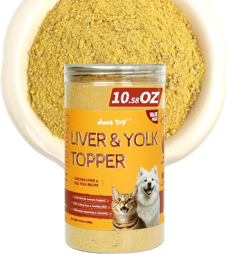 Miniatura 13 de Just Try 4.23 onzas de carne de res y yema de huevo para gatos con yema de huevo liofilizada, alto soporte de proteínas y hierro para perros y gatos