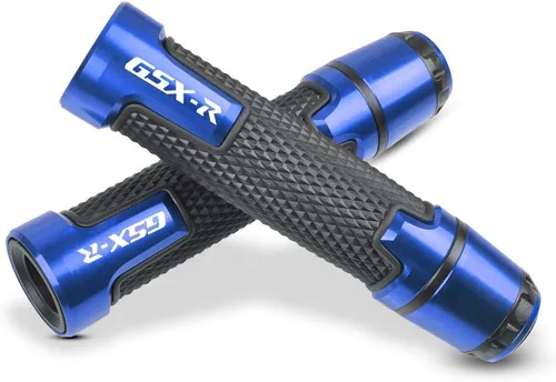Miniatura 12 de 7/8 '' 0.866 in motocicleta CNC aluminio Powersports manillar Grips con extremos de agarre para Suzuki GSXR 125 250 300 600 750 1000 1300 titanio