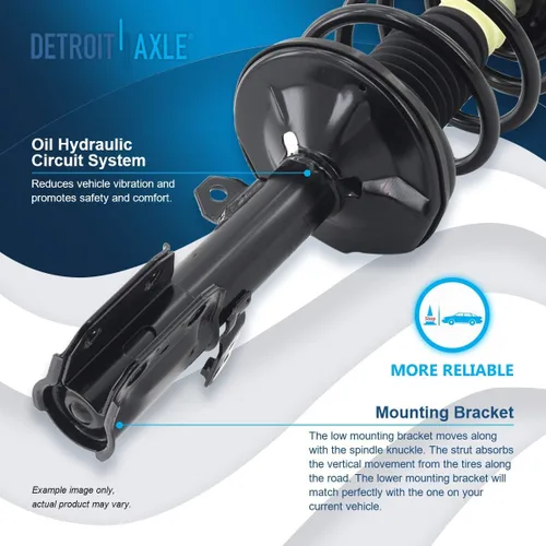 Miniatura 5 de Detroit Axle - Soporte delantero izquierdo para Toyota Matrix Pontiac Vibe 03-08, puntal lateral del conductor con resorte helicoidal 2003 2004 2005