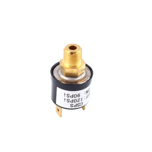 Miniatura 4 de Interruptor de control de presión para compresor de aire, 90-120 PSI, rosca 1/8-27NPT, CA 110-220V DC 6-36V, válvula de servicio pesado