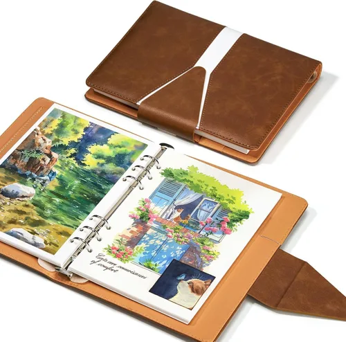 Lightwish Cuaderno de bocetos de acuarela, diario de acuarela 100% algodón sin ácidos, 140 libras, papel de acuarela de prensa en frío para