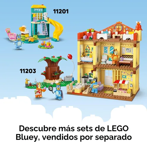 Miniatura 7 de LEGO Bluey: Viaje en Auto Familiar y Playa de Bluey - Juguete de Construcción Educativo para Niños de 4+ Años - Incluye Minifiguras de Bluey, Bingo