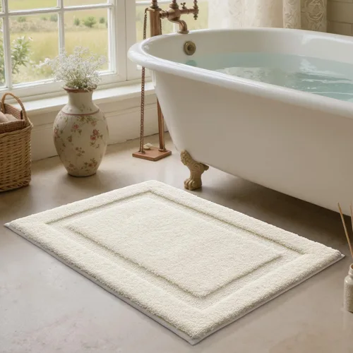 Miniatura 35 de LUMI Alfombras grandes y ultrasuaves para baño, antideslizantes con respaldo de goma, tapete de baño absorbente y lavable de secado rápido, alfombra