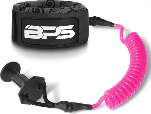 Miniatura 7 de BPS Nueva Zelanda 'Storm' Bodyboard Correa – Bobina premium de 4 pies en espiral de muñeca Boogie Board correas con enchufe