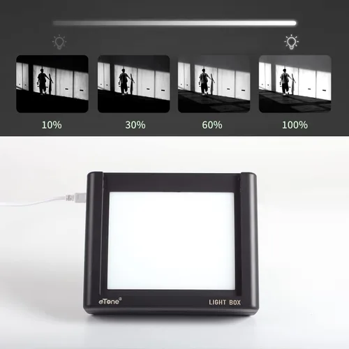 Miniatura 2 de eTone Visor de diapositivas y películas, digitalización/escaneo/copia. Escáner de caja de luz con interfaz USB de brillo ajustable 10. Viene