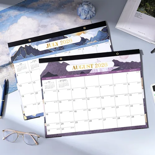 Miniatura 2 de Calendario de escritorio 2026 – enero de 2026 a diciembre de 2026, calendario de escritorio de tamaño pequeño de 14.6 x 11.5 pulgadas con 2