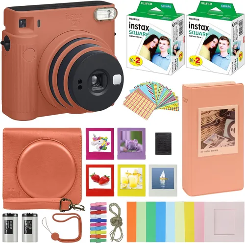Miniatura 6 de Fujifilm Instax Square SQ1 - Cámara instantánea azul glaciar con funda de transporte + película Fuji Instax (40 hojas), paquete de accesorios, álbum