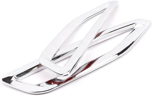 Miniatura 6 de 2 unids ABS para BMW X5 G05 2019 Car Side Air Vent Decoración Fender Trim Accesorios (plateado brillante)
