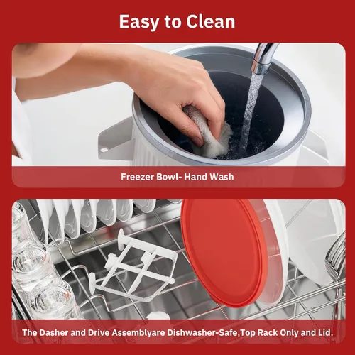 Miniatura 4 de KitchenAid - Accesorio para máquina de helados para batidora de pie, cuenco de helado compatible con batidoras de soporte de 4.5 cuartos de galón
