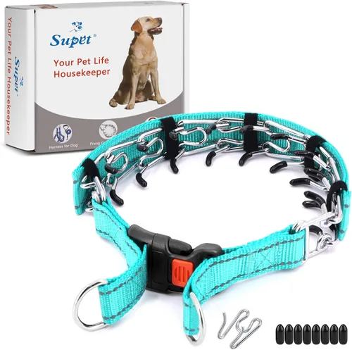 Miniatura 8 de Collar de Punta para Perro Supet, Collar de Estrangulamiento para Perro Collar de Pellizco Ajustable para Perros Pequeños, Medianos y Grandes