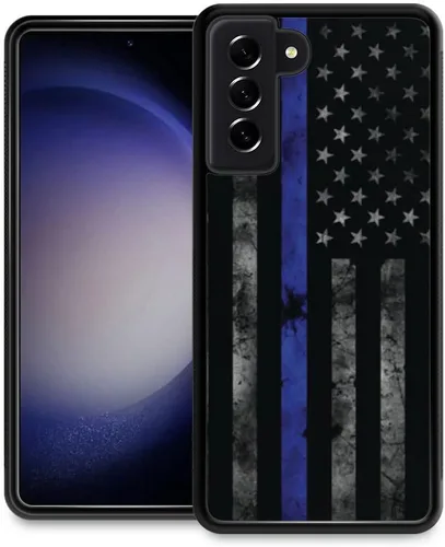 Miniatura 36 de DJSOK Funda compatible con Samsung Galaxy S22 Ultra, diseño con patrón de parachoques trasero, esquinas reforzadas contra arañazos, esquinas Bandera