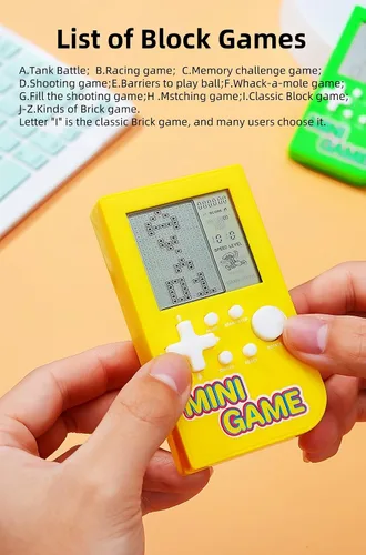 Miniatura 4 de JXD Mini consola de juegos de bloques de rompecabezas incorporada, 26 juegos retro de ladrillo, viajes, interior/exterior, ocio, consola