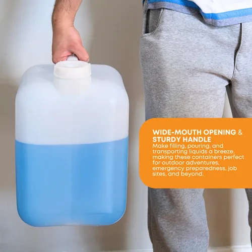 Miniatura 6 de Hedpak Hedpak- Carboy de plástico de 5 galones con asa, sin BPA y grado alimenticio
