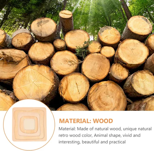 Miniatura 4 de jojofuny Tablero de rompecabezas de madera 3D de animales y plantas, juguete educativo multicapa para niños, rompecabezas portátil para entrenar