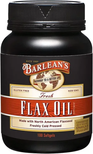 Miniatura 11 de Barlean's Suplementos de Aceite de Linaza Lignan Omega 3 6 9, Cápsulas Blandas de Semilla de Lino Prensadas en Frío con 1550 mg de Ácidos Grasos