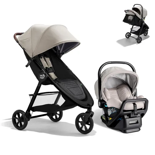 Miniatura 18 de Baby Jogger Carriola doble City Mini GT2 para todo terreno, Color Negro Azabache