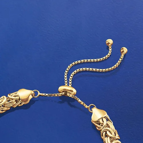 Miniatura 8 de Ross-Simons - Pulsera de bolo bizantino plata chapada en oro amarillo US_JWEY_B077YT3FQM