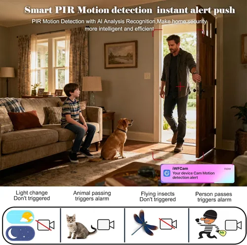 Miniatura 4 de W9 Mini Cámara Impermeable para Cada Rincón, Duración de Batería Sin Cables a Juego, Cámaras de Seguridad Inteligentes Compactas para Hogar 4K