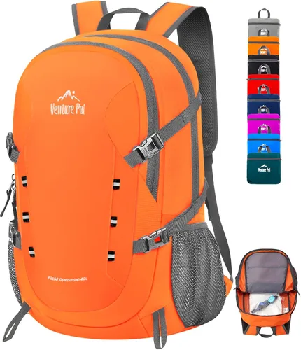 Venture Pal - Mochila de senderismo ligera y plegable para viajes de 40L
