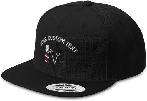 Miniatura 17 de Speedy Pros Gorra Snapback para hombre, de ala plana, con logotipo de peluquero, bordado, de acrílico
