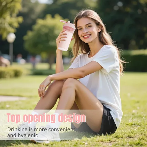 Miniatura 3 de 2 botellas agitadoras para mezclas de proteínas, botella mezcladora de proteínas, para batidos de proteínas súper cremosos de fitness, tazas