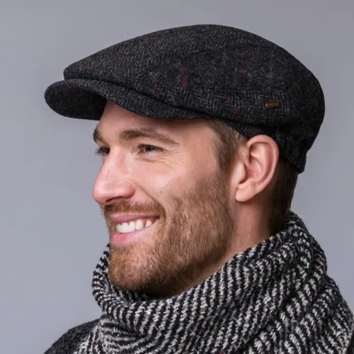 Miniatura 10 de Mucros Weavers Gorra plana irlandesa para hombre, fabricada en Irlanda, 100% tweed irlandés, verde