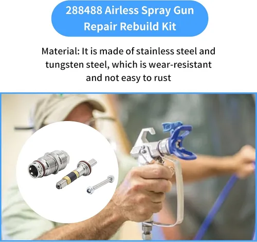Miniatura 6 de 288488 Kit de reparación de pistola apto para contratista FTX II Airless Gun Tool, reemplaza 288-488 288430 288420