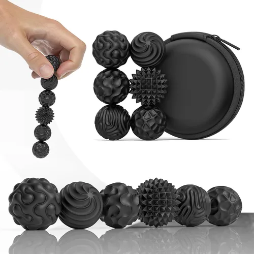 Miniatura 11 de Bolas Magnéticas de Silicona Juguete Fidget para Adultos, Bolas de Imanes de Silicona Suave, 2PCS Extra Grandes de 40.5mm Juguetes Sensoriales