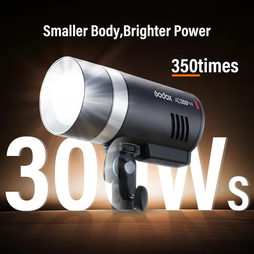 Miniatura 4 de GODOX AD300Pro II 300Ws Flash estroboscópico monolight, 2.4G TTL 1/8000 HSS 2.4G Flash inalámbrico TTL, 0.01-1.5s tiempo de reciclaje, 350 potencia