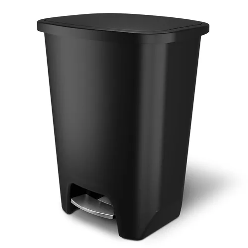 Miniatura 12 de Glad Bote de basura de 20 galones con protección contra olores Clorox Cubo de basura de plástico para cocina Manos libres con pedal de pie