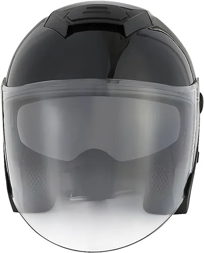 Miniatura 4 de 1Storm Casco de motocicleta abierto para scooter, clásico Knight Bike, lente dual/visera de sol: HJK526