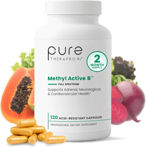 Pure Therapro Rx Vitaminas B metiladas para hombres y mujeres, fabricadas en Estados Unidos, suministro de 2 meses | Vitaminas activas del complejo