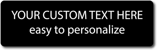 Miniatura 7 de Adhesivo personalizado para parachoques Adhesivo personalizable para parachoques Varios tamaños y cantidades 20 fuentes 10 colores de fondo