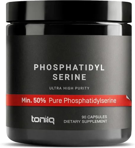 Toniiq Fosfatidilserina - Fórmula de 400 mg - La primera del mundo con 50% de pureza - La mayor pureza en los EE. UU. - Suplemento de