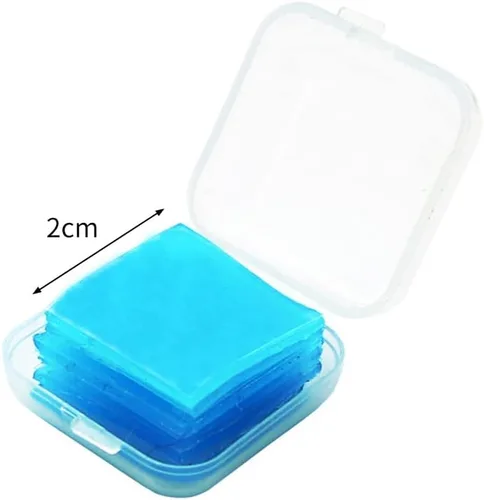Miniatura 8 de EUBUY 24 piezas de cera de diamantes, colorido bricolaje pintura de diamantes pegamento arcilla pintura cera contenedores cuadrados organizador caja