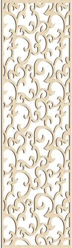Miniatura 115 de Wheatland Paneles de pared decorativos de madera con calado, 9 3/8 pulgadas de ancho x 24 3/8 pulgadas de alto x 1/4 de alto, nogal