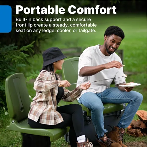 Miniatura 4 de Step2 Flip Seat - Asiento plegable, silla portátil para exteriores, piscina, plataformas traseras, campamento, silla de picnic; proporciona apoyo