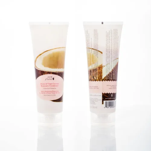 Miniatura 7 de 100% PURE Honey & Virgin Coconut - Acondicionador restaurador hidratante y reparador de nutrientes para cabello seco dañado, promueve el crecimiento