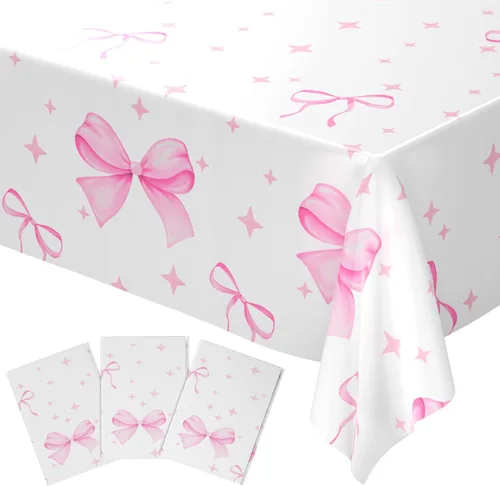 Miniatura 17 de Blue Orchards Fundas de mesa de caramelo (paquete de 3) – 54 x 108 pulgadas XL – Mantel, suministros de fiesta, decoraciones, fiesta de cumpleaños