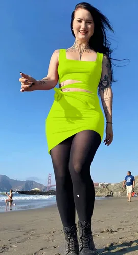 Miniatura 7 de GOBLES - Vestido sin mangas con recorte, entallado para mujer