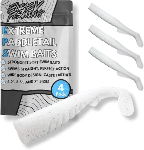 Miniatura 12 de Señuelos de Natación de Cola de Paleta Extremos - Señuelos de Natación de Plástico Suave, Señuelos de Natación de Cola de Paleta Premium para Pesca
