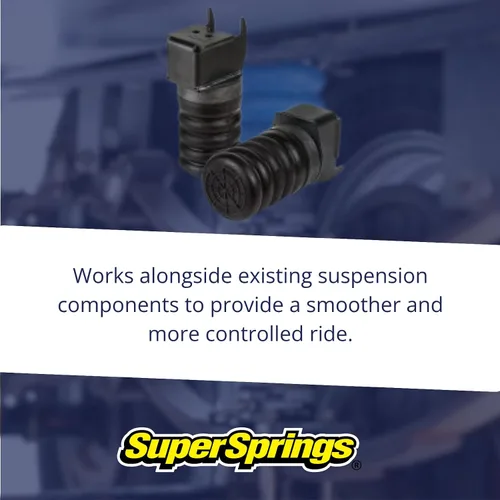 Miniatura 3 de SuperSprings SSR-117-47 SumoSprings negros traseros izquierdo y derecho se ajustan al F150 4x4 2009 2020 Reduce el hundimiento trasero, disminuye