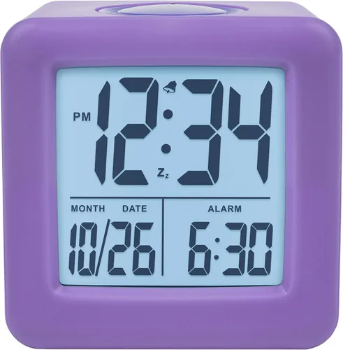 Miniatura 8 de Equity 73005 - Reloj despertador LCD con luz inteligente, color azul