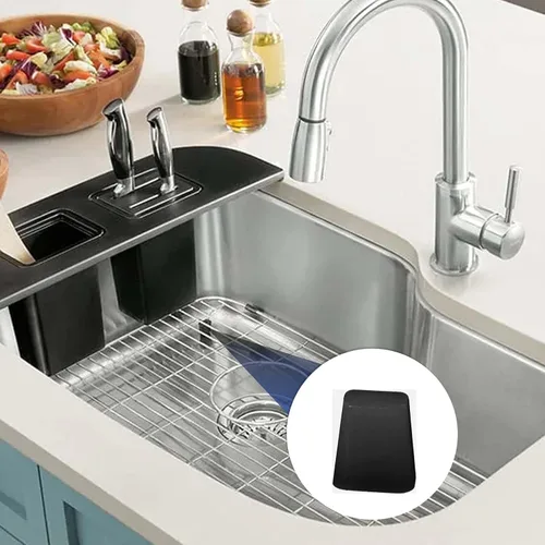 Miniatura 6 de Waziaqoc 40 piezas de patas protectoras de goma para fregadero de cocina, patas de rejilla para fregadero de cocina, piezas de repuesto